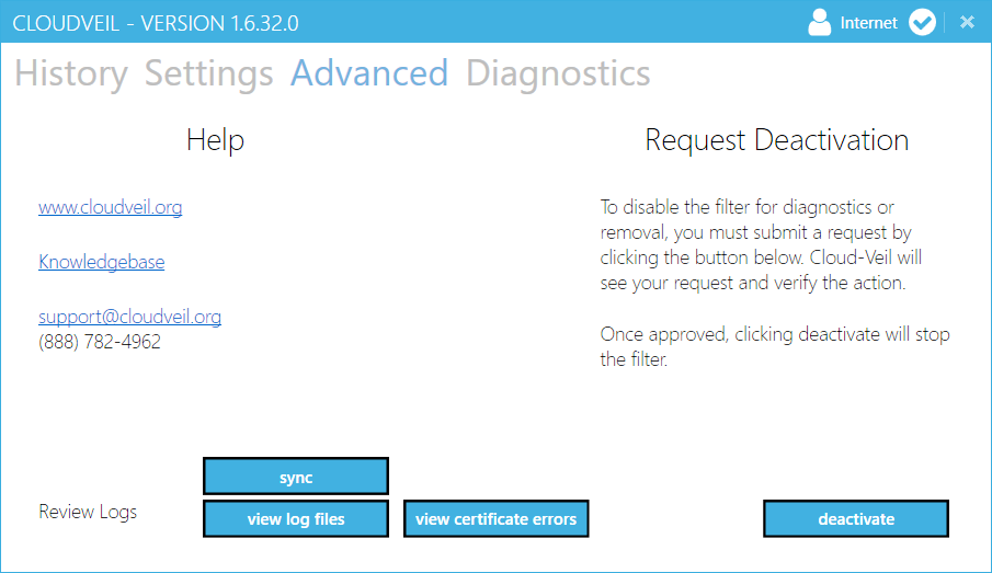 CloudVeil for Windows CloudVeil