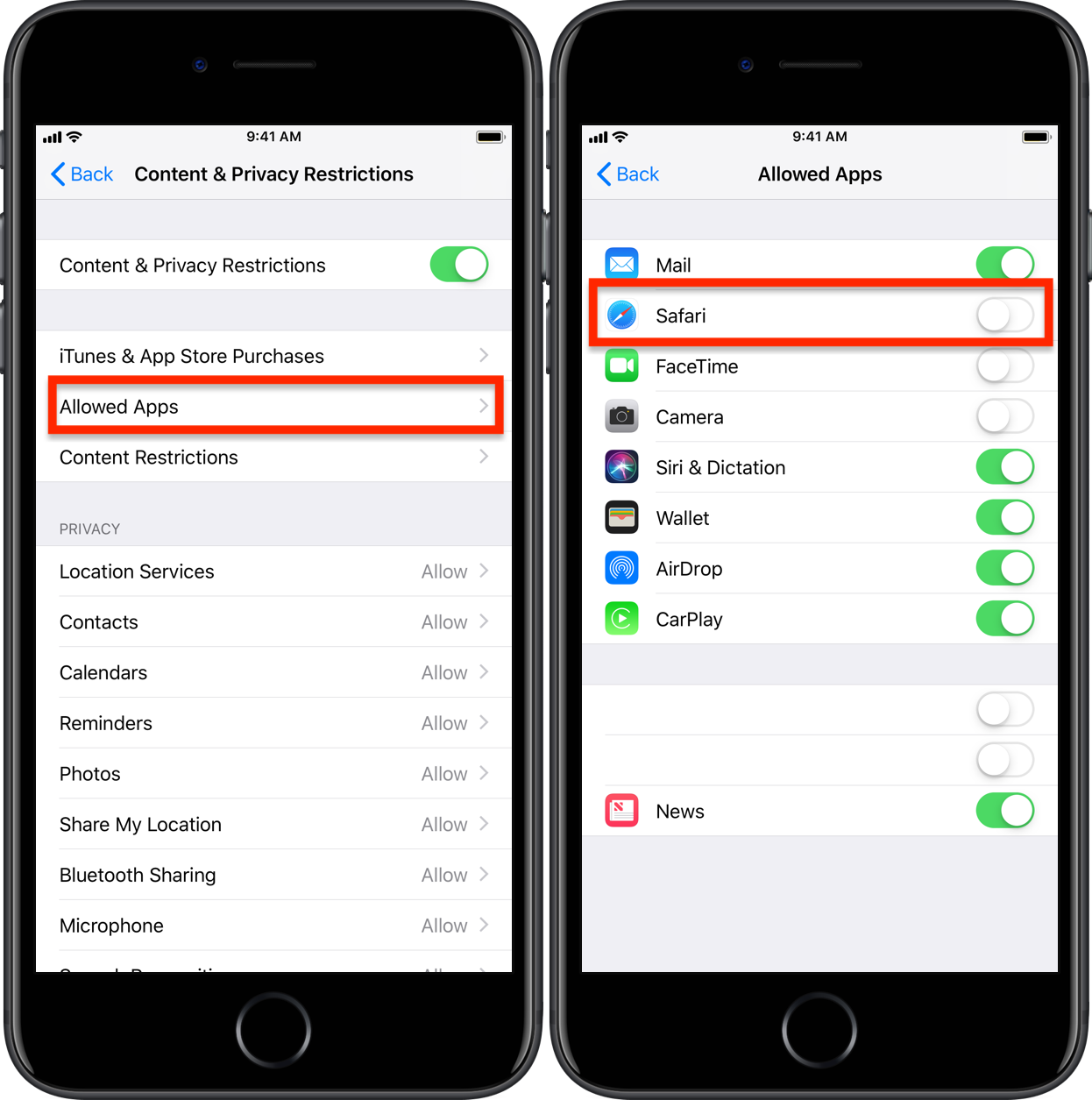 iOS Blue Browser Restrictions Guide CloudVeil